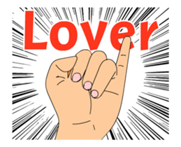 The HAND animation sticker #15602366