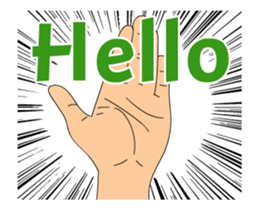 The HAND animation sticker #15602367