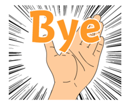 The HAND animation sticker #15602368