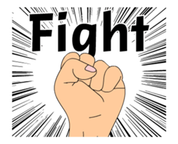 The HAND animation sticker #15602369