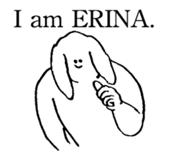 Rop ear rabbit's name is Erina sticker #15602472