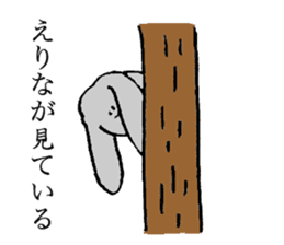 Rop ear rabbit's name is Erina sticker #15602475