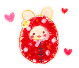 sleeping bag Rabbit sticker #15602725