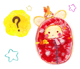 sleeping bag Rabbit sticker #15602736
