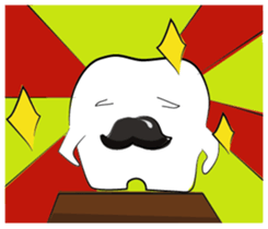 Funny Tooth everyday sticker #15603155