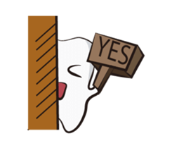 Funny Tooth everyday sticker #15603167