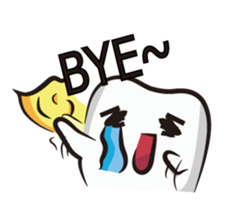 Funny Tooth everyday sticker #15603179