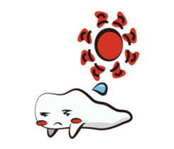 Funny Tooth everyday sticker #15603181