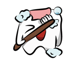 Funny Tooth everyday sticker #15603184