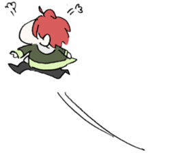 Lethargic girl and boy Sticker sticker #15603822