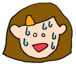 Sometimes happy stamp sticker #15604053