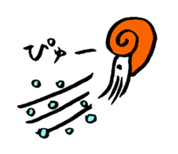 ammonite party sticker #15604551