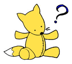 Girl of a fox and boy of a fox sticker #15605654