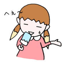 Girl of a fox and boy of a fox sticker #15605656