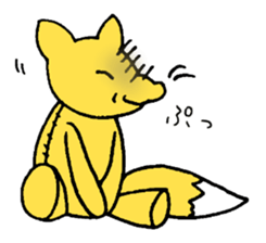 Girl of a fox and boy of a fox sticker #15605668