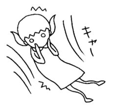 Girl of a fox and boy of a fox sticker #15605674