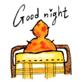 Orange Puffy Hair sticker #15606116