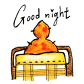 Orange Puffy Hair sticker #15606116