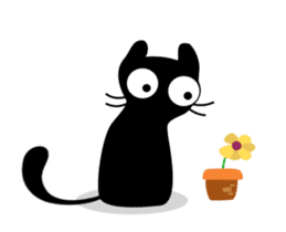 Charcoal the cat Animated sticker #15606379