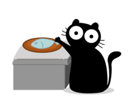 Charcoal the cat Animated sticker #15606390