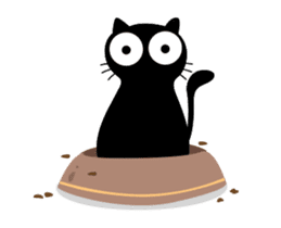 Charcoal the cat Animated sticker #15606391