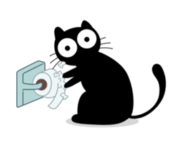 Charcoal the cat Animated sticker #15606398