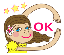 Hula Girl 2 sticker #15606969