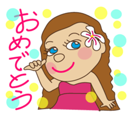 Hula Girl 2 sticker #15606973
