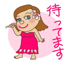 Hula Girl 2 sticker #15606976