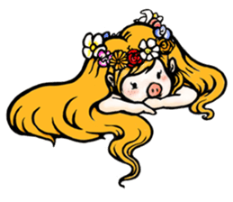 pig's life story sticker #15607592