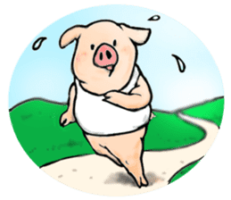 pig's life story sticker #15607597