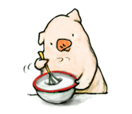 pig's life story sticker #15607605