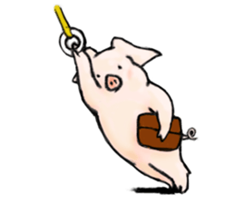 pig's life story sticker #15607607