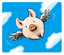 pig's life story sticker #15607617