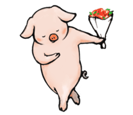 pig's life story sticker #15607620