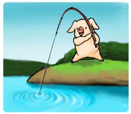 pig's life story sticker #15607624