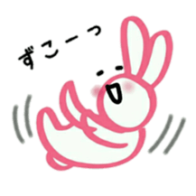 A happy rabbit go his way sticker #15607980