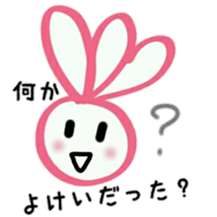 A happy rabbit go his way sticker #15607996