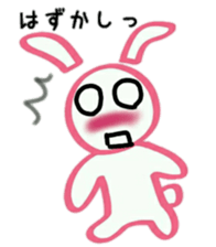 A happy rabbit go his way sticker #15607997