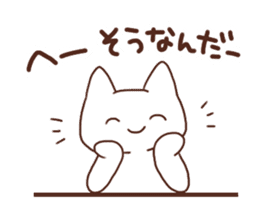 Kitty of a smiling face Sticker sticker #15608305