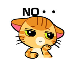 Cat's expression sticker #15608540