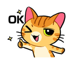 Cat's expression sticker #15608542