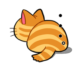 Cat's expression sticker #15608565