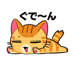 Cat's expression sticker #15608566