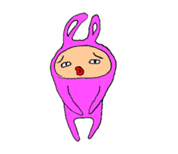 The Rabbit boy sticker #15608694