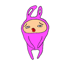 The Rabbit boy sticker #15608694