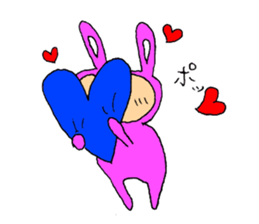 The Rabbit boy sticker #15608724