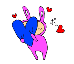 The Rabbit boy sticker #15608724