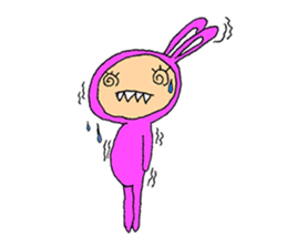 The Rabbit boy sticker #15608728