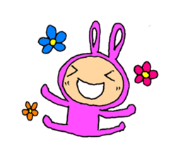 The Rabbit boy sticker #15608729